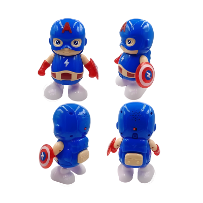 Dance Hero Action Figure Superhero Toys LED Flashlight And Sound Mainan Kanak Kanak Hero Menari